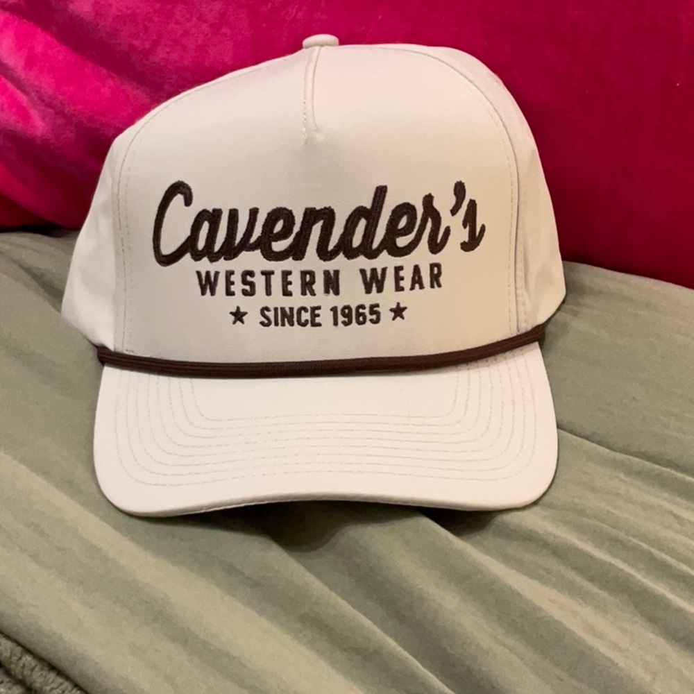 Cavender's Western Wear White Trucker Hat